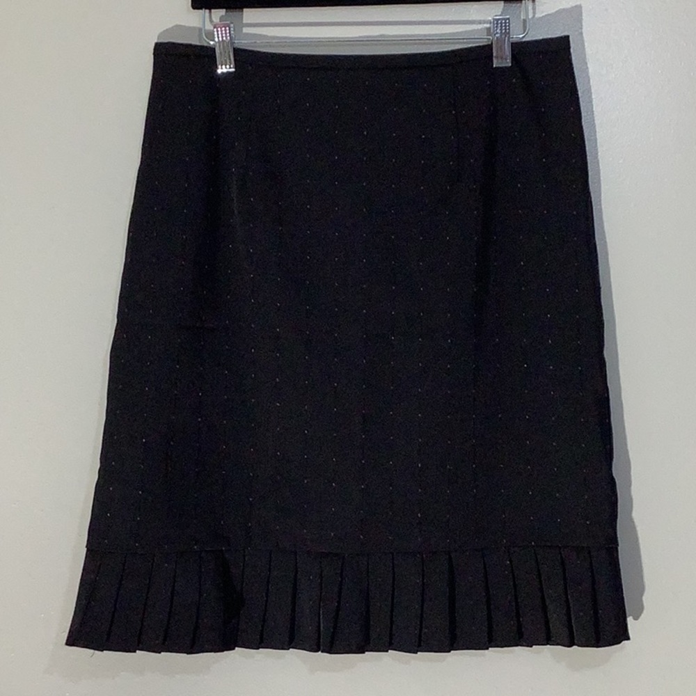 K.C. Spencer Pleated Hem Skirt